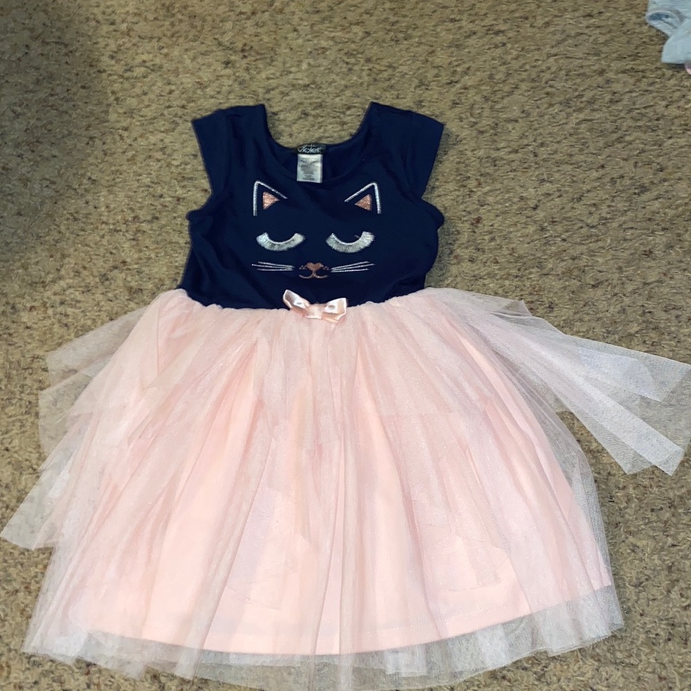 Girls Cat Tulle Dress
